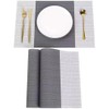 Set of 4 Placemats, Washable, Heat Resistant, PVC Table Mat,