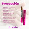 Pincel Desing Kolinsky 10 Uñas Acrilicas Fantasy Nails Pro Color