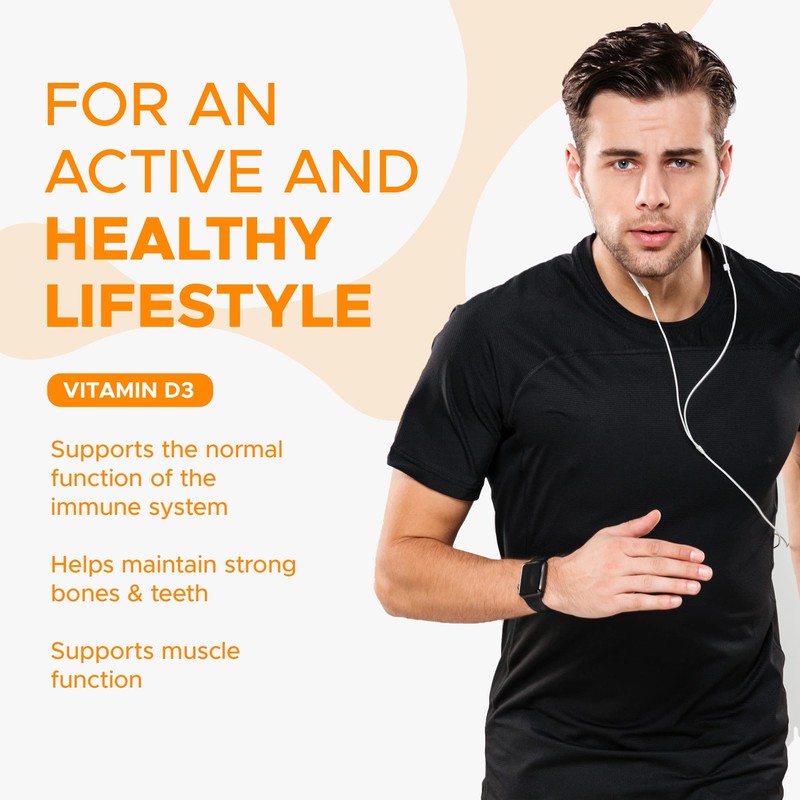Northumbria Health Vitamin D3 Softgel Capsules, High-Strength D3 Vitamins for