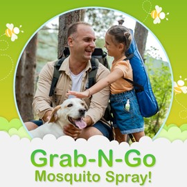 Ms. Pixie's Mosquito Spray, DEET-Free Insect Repellent for Skin & Outdoor Protection, 6 oz (180mL)