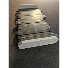MX69.COM 4 Lane Tie System for AFX HO Slot Car Tracks 4/pk