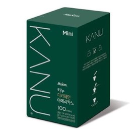 Maxim 맥심 카누 미니 디카페인 아메리카노 원두커피 100T Maxim Kanu Mini Decaf Americano Whole Bean Coffee 100T