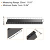 HARFINGTON 2pcs Folding Straight Ruler 30cm Metric Aluminum Alloy Protractor
