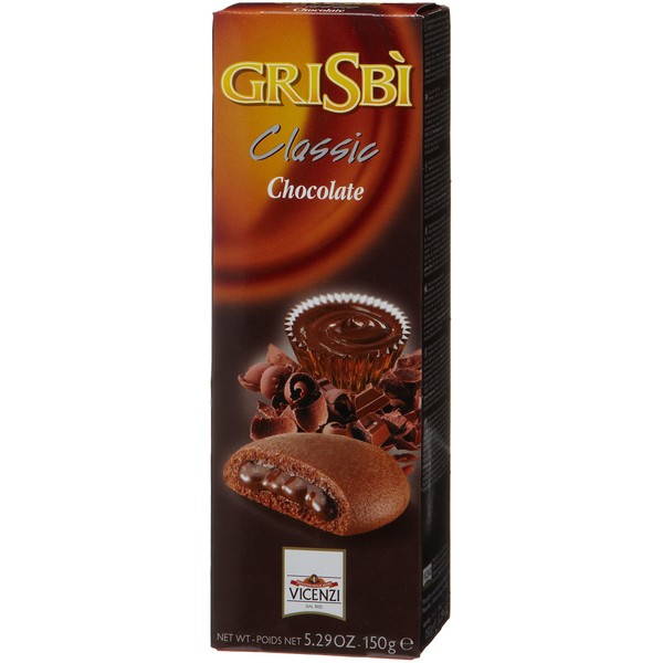 Grisbi Classic Chocolate Cr?me Filled Cookies, 5.29-Ounce Boxes (Pack of 12)