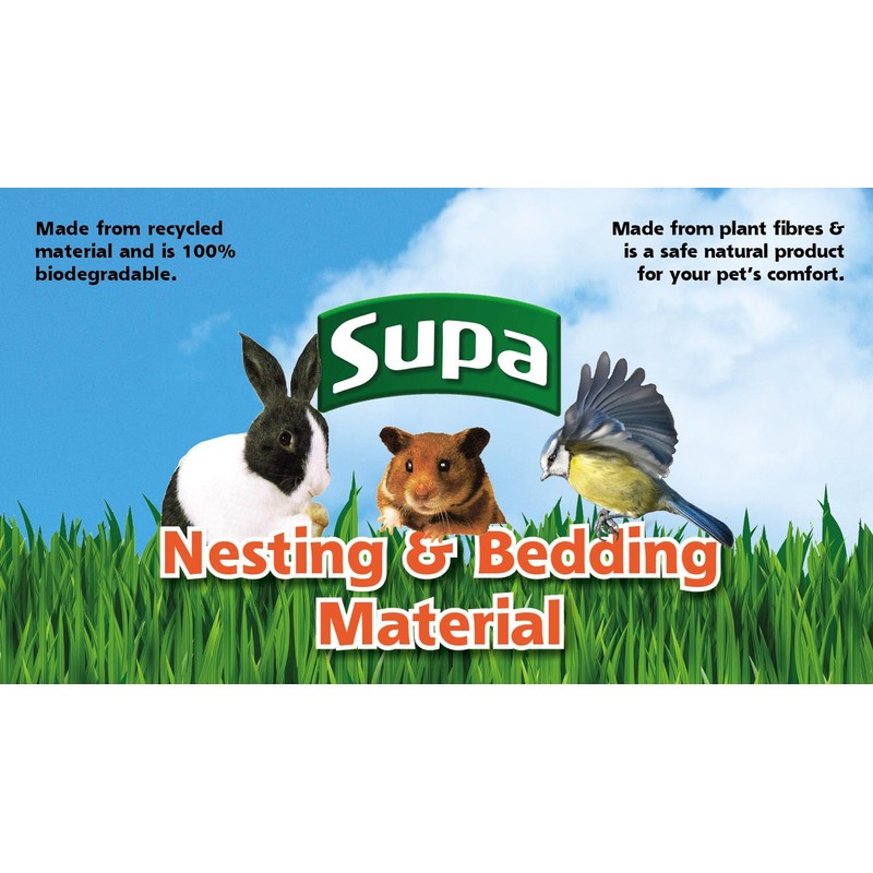 Supa Natural Bedding & Nesting Material For Birds & Small