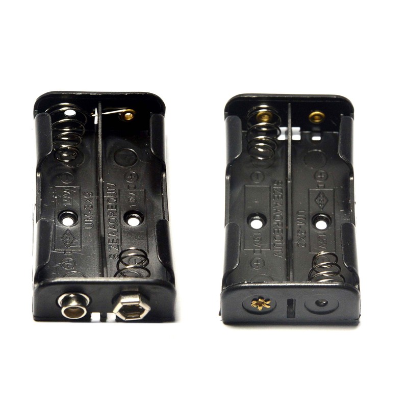 LAMPVPATH 3 Pcs 2 x 1.5V (3V) AA Battery Holder