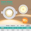 Set of 6 LED Recessed Spotlights, 7 W, Ultra Flat,