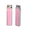 Rhinestone Bling Lighter Luxury Blue Torch Refillable Windproof Elegant Evening
