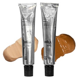 Color Control Genderless Cosmetics, Brown Skin, Stains Freckles, BB Foundation, TriViga, 1.1 oz (30 g), Men's (Set of 2)