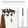 your castle Decorative Wall Hook with Bird Motif, Cast Iron,