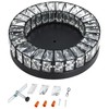 Crystal LED Flush Mount Ceiling Light Fixtures Modern Black LED