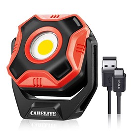 CARELITE Rechargeable Work Light with 360° Rotating Magnetic Base, Tough Built 700 Lumens Magnet Light Compact Waterproof Portable Mini Floodlight for Mechanics Garage and Outdoor Use