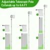 BURMONG 6.6 FT Fruit Picker Tool with Stainless Steel Pole