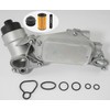 Engine Oil Cooler Filter Housing Assembly Adapter with Gasket, Insert,