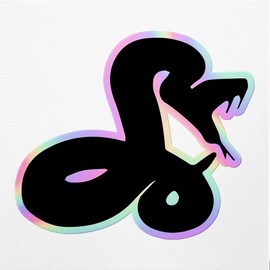 Holographic Decal Stickers Of Solid Rattlesnake Premium Waterproof Vinyl Decal Stickers For Laptop Phone Accessory Helmet Car Window Mug Tuber Cup Door Wall Decoration ANDVER3513481HO110322