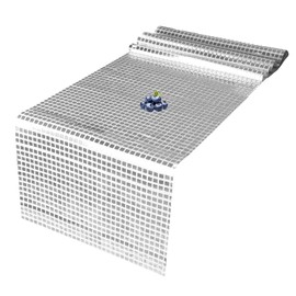 12 x 72 Inches Glitter Disco Party Table Runner Silver Disco Table Runner 70s Disco Party Table Cover Sliver Sequin Table Cloth Retro 70s 80s Dance Party Decoration Disco Theme Party Table Supplies