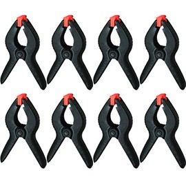 8 Pack 9 Inch Heavy Duty Plastic Nylon Spring Clamp EXTRA LARGE Clip Tips For Photography Background Plate