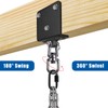 Dolibest Heavy Punching Bag Hanger, 360° Rotation I-Beam Mount for