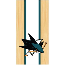 Unbranded San Jose Sharks Cornhole Board Decals Wraps Skins 24.25" x 48.25" - with lamination