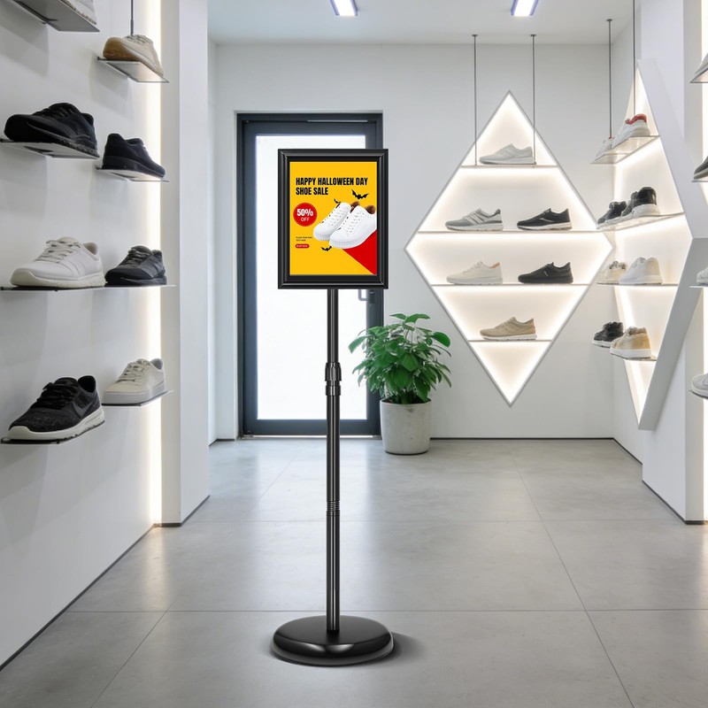 EthPul 2 Pack Sign Holder Stand 8.5x11 inch, Height Adjustable