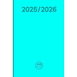 ARB 0_x_0 - Planner 2025/2026 – Diario Settimanale & Mensile: Battute, Puzzle, Sudoku e Habit Tracker | Azzurro | Copertina morbida