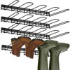 Plowatxi 8 Pair Boot Rack Wall Mount for Entryway Garage