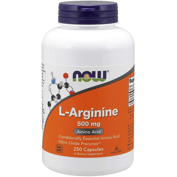 Now Foods L-Arginine 500mg - 250 ct (Pack of 3)