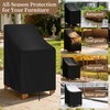 QingHuiTuoYe Stackable Patio Chair Cover Waterproof Outdoor Chair Cover Lounge