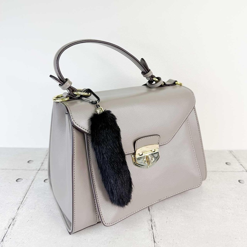 Tail Key Chain, Fur Charm, Tail, Fur, Strap Included, 5.9