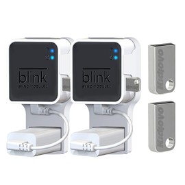 256GB USB Flash Drive & Wall Mount for Blink Sync Module 2 with Short Cable – Declutter, Save Space, and Effortlessly Enhance Security (2 Pack)