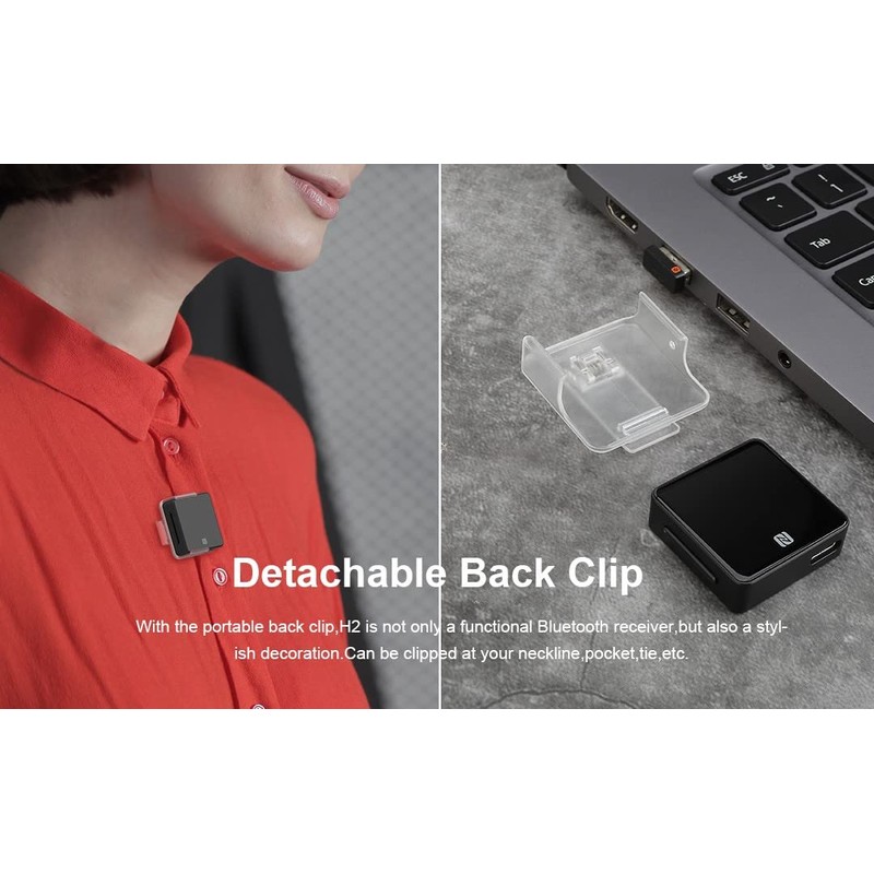 HIDIZS H2 Lossless Bluetooth Receiver with LDAC/aptX/aptXHD/AAC, Supports Multiple Codecs