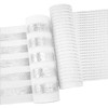 KINGLAKE White Christmas Mesh Ribbon 10 Inch x 30 Feet(10Yard)