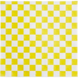 Deli wrap 12 x 12 Yellow and White 100 Pack Deli Wrap and Bakery Wrap Food Packaging Wrap Disposable Food Packaging Supplies