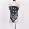 AIMALL 2pcs Diamond Tassel Bandana, Hip Hop Cashew Pattern Scarf,