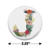 Letter J Floral Monogram Initial Kitchen Refrigerator Locker Button Magnet
