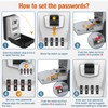 HUANLANG Key Lock Box Wall Mount,Outdoor Combination Lock Box with