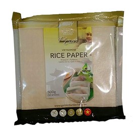 Rice paper for spring rolls, square, 50 sheets, 500 g, oriental food, rice paper, spring rolls, square, 19 cm x 19 cm