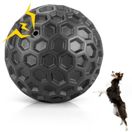 DISSKNIC Indestructible Squeaky Dog Balls, Dog Toys for Aggressive Chewers Large Breed for Relieving Anxiety, Tough Dog Chew Toys Balls for Aggressive Chewers, Outdoor Squeaky Dog Toys for Large Dogs