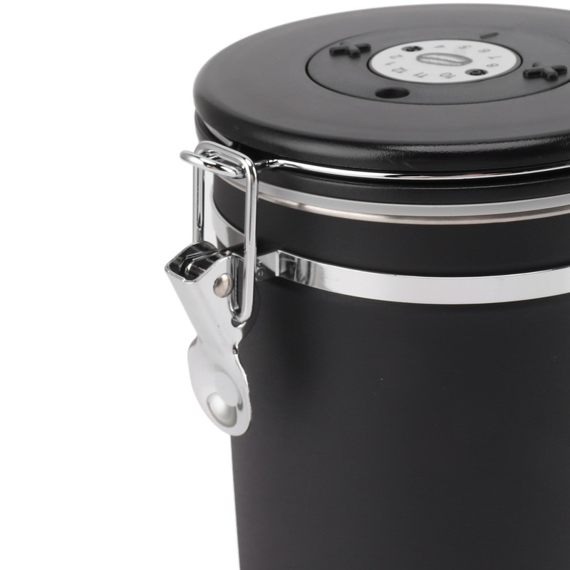 1.5L Coffee Canister Coffee Container with Scoop Date Tracker Stainless
