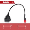 X AUTOHAUX 6 Pin to OBDII Cable Cord Diagnostic Adapter
