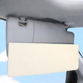 Prolunga Parasole Auto Interna Parasole Auto Regolabile Anti-abbagliamento prolunga Parasole Auto per Parabrezza Anteriore 38cm in Pelle Scamosciata per Una Protezione Solare Efficace