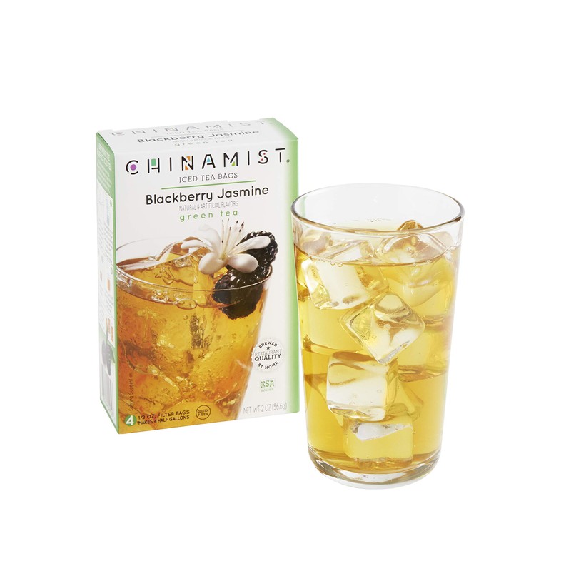 China Mist Iced Tea Brew-at-Home Iced Green Tea, Blackberry Jasmine,