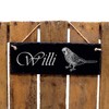 Budgies Sign, Slate Plaque with Engraving, Name Plate, Desired Name,