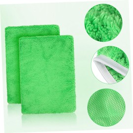 STOBAZA Washable Mop Pads Replacement 6pcs Flat Mop Pads Secure Elastic Binding Mop Head Replacement for Floor Mopping