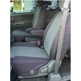 Durafit Seat Covers T785-Gray/Black 2000-2004 Tundra Access or Double Cab Front Bucket Seats with Manual Controls, Gray/Black Endura