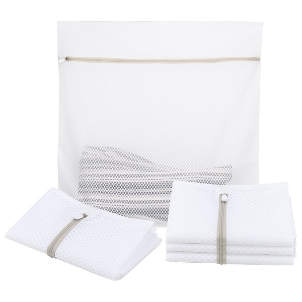 JOIKIT 5 PCS 60 x 60cm Large Mesh Laundry Bags,