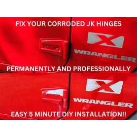 Unbranded 2007-2018 JEEP WRANGLER JK HINGE COVERS PAINTED TO MATCH PR4 FLAME RED