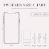 Tweezerman 트위저만 홀리그래픽 마이크로 미니 슬랜트 포인트 핀셋 세트 -