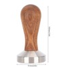 51mm Stainless Steel Wood Handle Coffee Tamper Coffee Powder Pressing