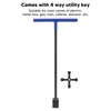 Steel Water Meter Key Wrench Multifunction T Handle Curb Key